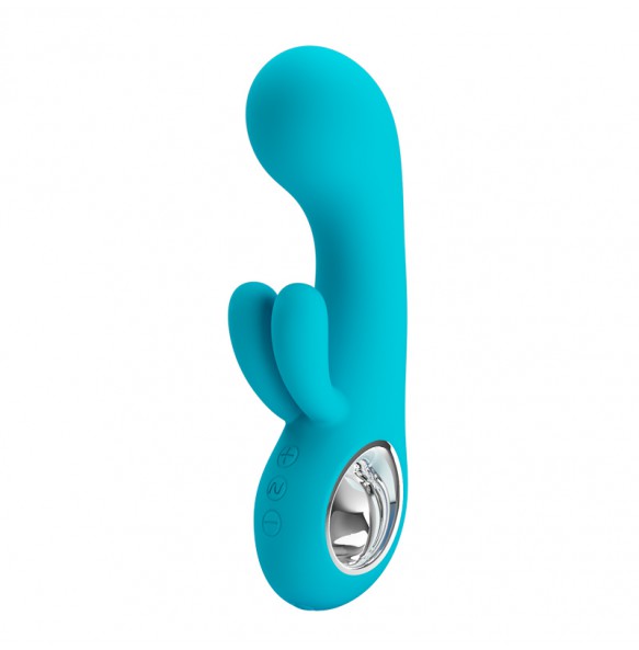 PRETTY LOVE - Triple Shock Vibrator Wand Masturbator (Chargeable - Tiffany Blue)